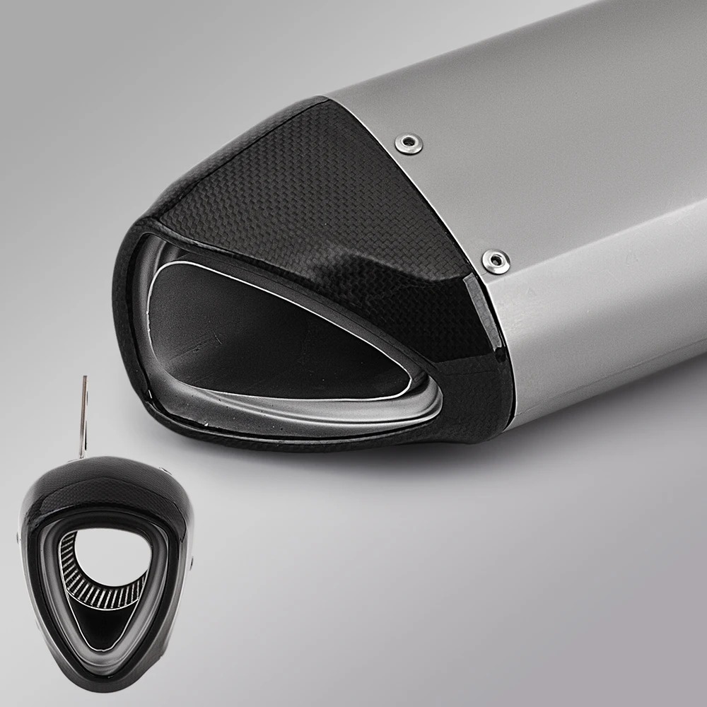 60mm Motorcycle Exhaust Muffler Fiber Escape for Ninja400 ZX6R RSV4 MT07 R1 CB1000R GSXS1000 ZX10R